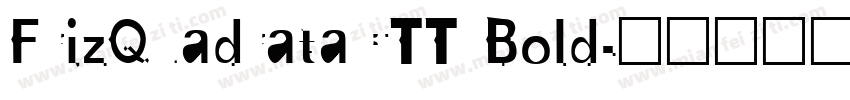 FrizQuadrataCTT Bold字体转换